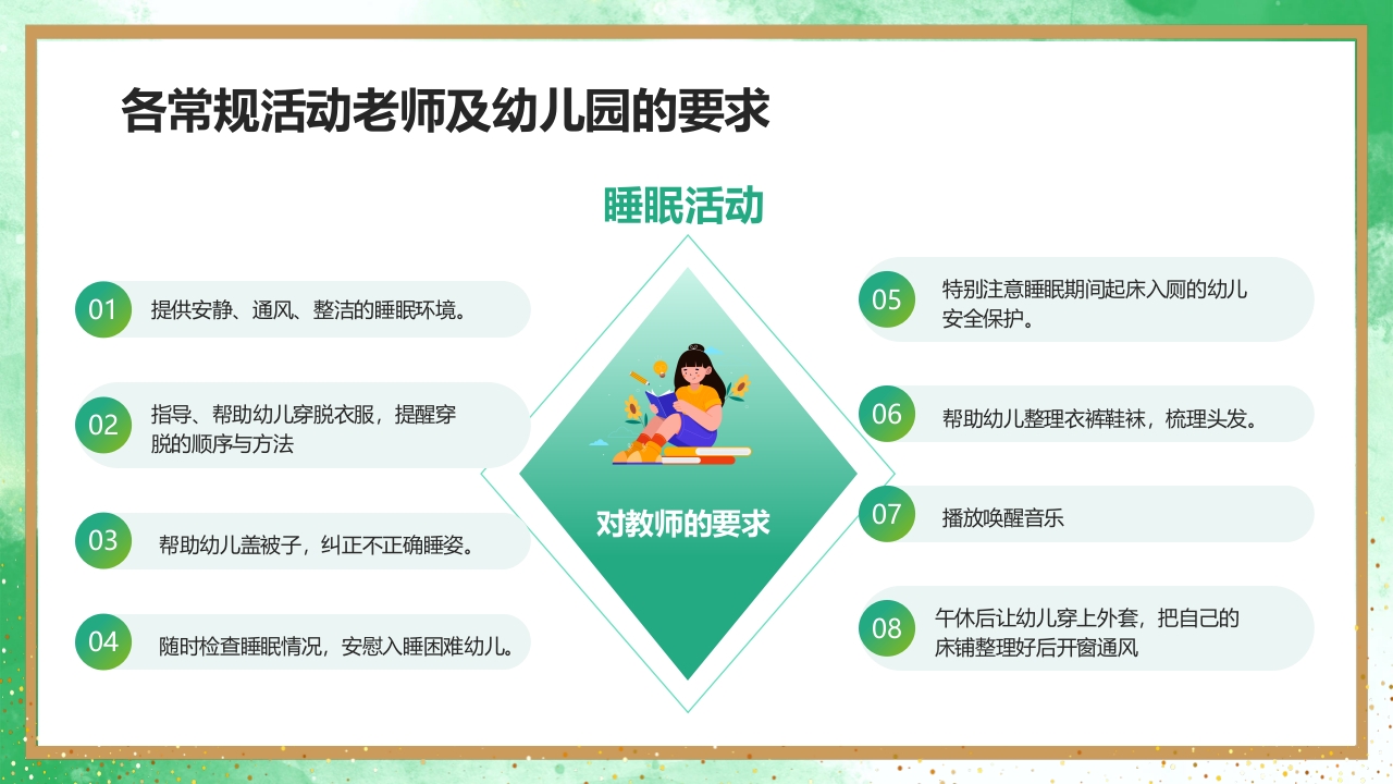 幼儿园教师一日活动常规教学培训PPT课件19