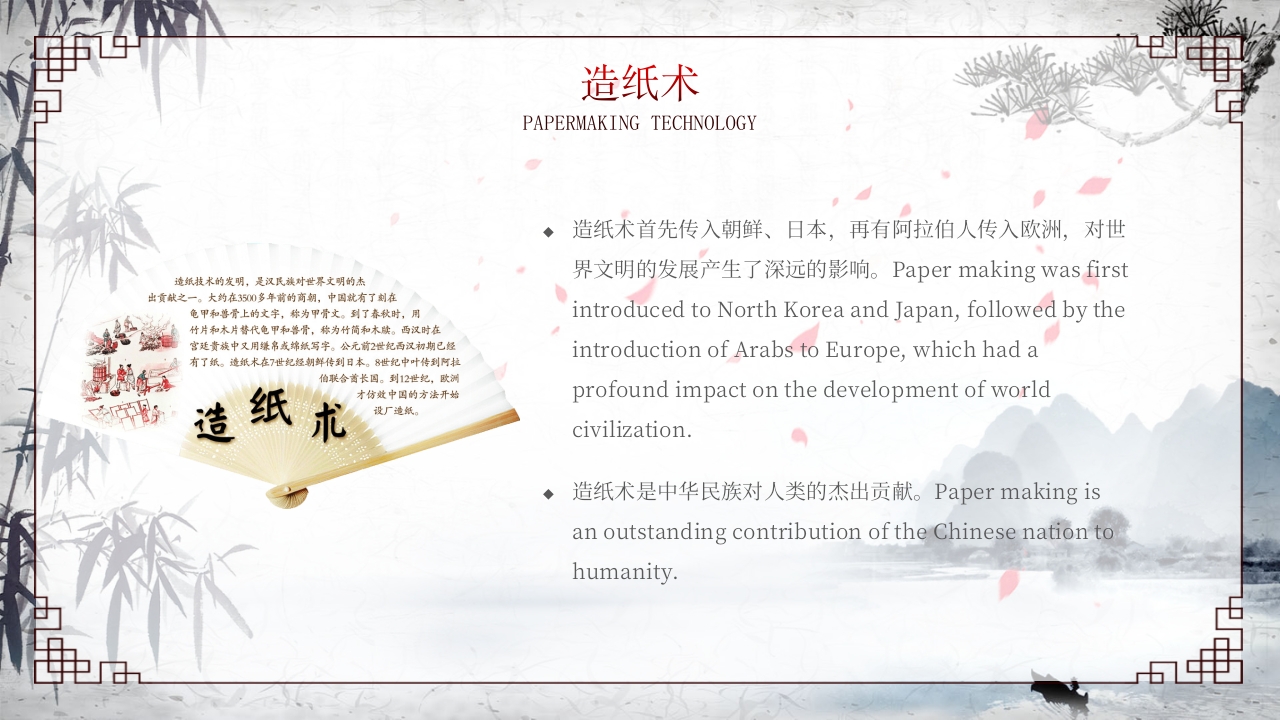 中国四大发明中英文介绍PPT课件10