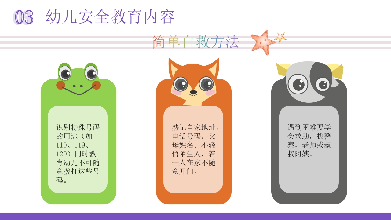 幼儿园安全教育专题培训PPT课件20