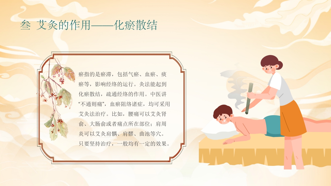 艾灸养生健康相伴PPT课件12