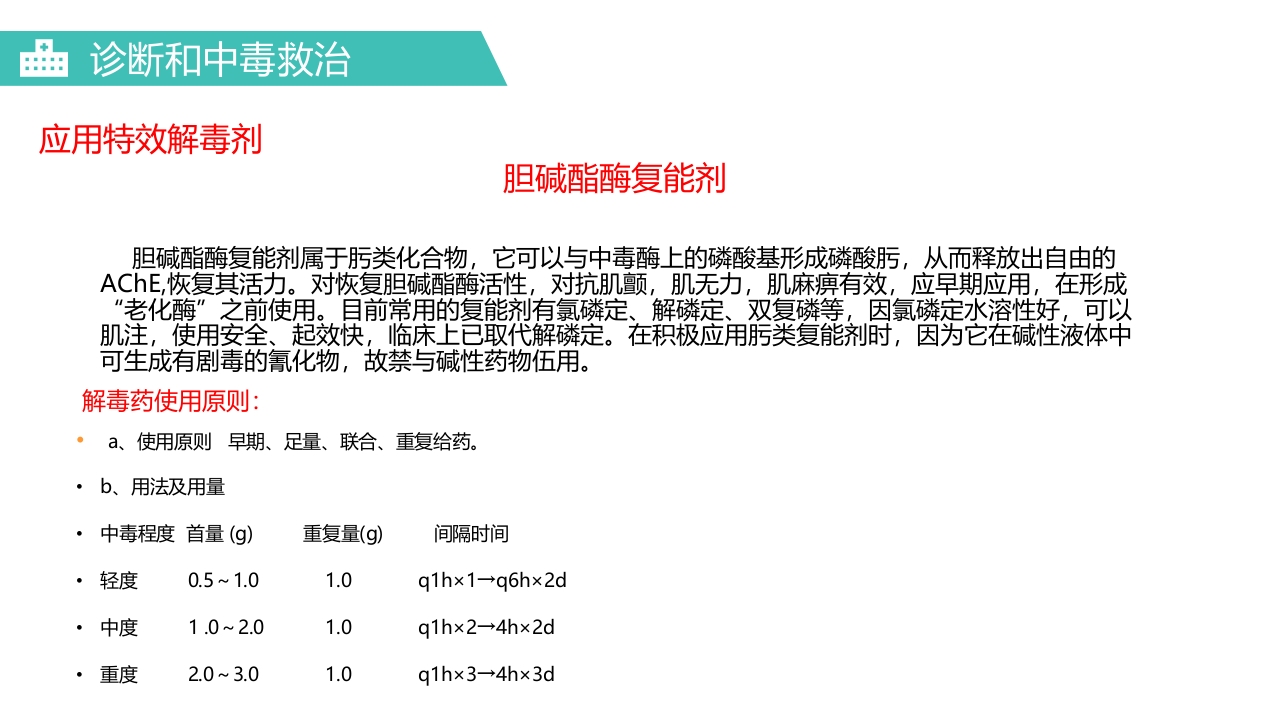 有机磷农药中毒医疗护理PPT课件13