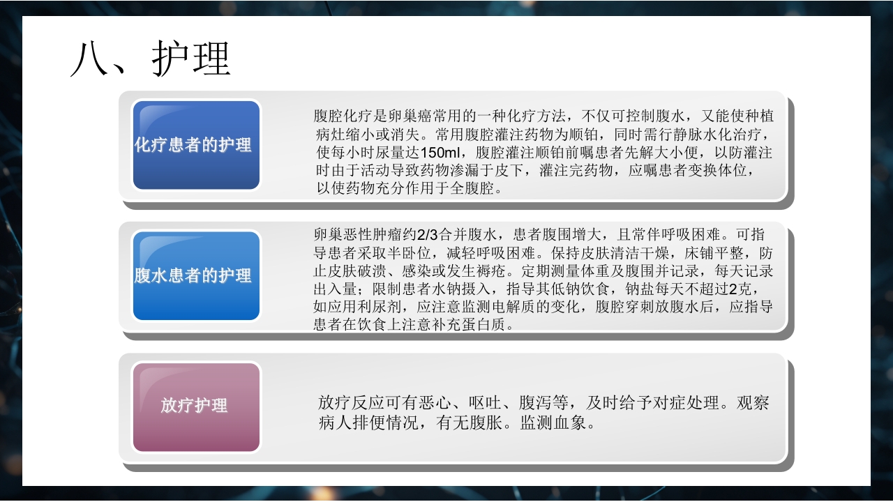 卵巢癌患者的护理PPT课件下载11