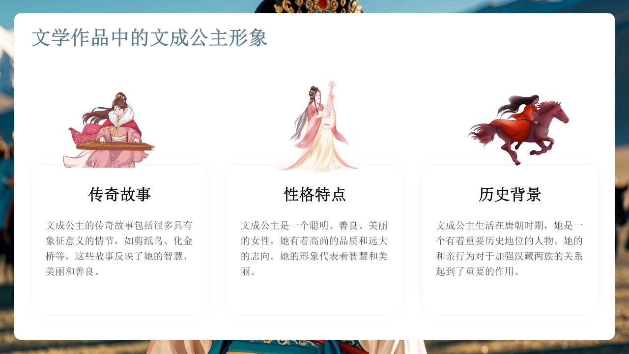 古代历史人物介绍文成公主PPT课件20