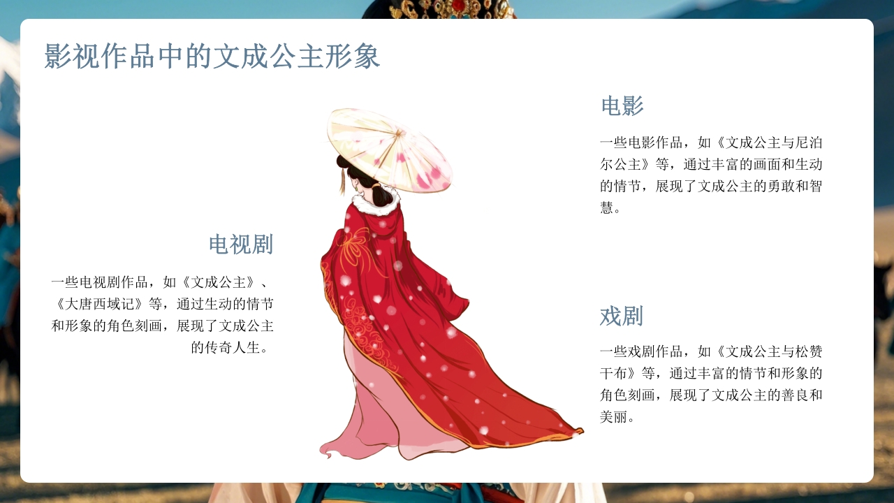 古代历史人物介绍文成公主PPT课件21