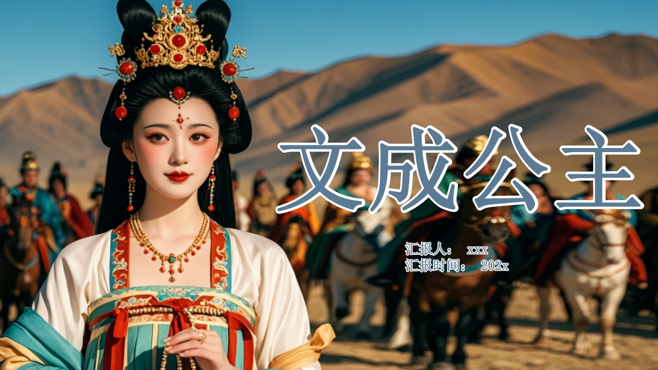 古代历史人物介绍文成公主PPT课件27