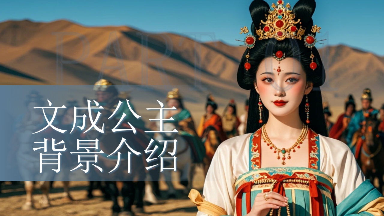 古代历史人物介绍文成公主PPT课件3