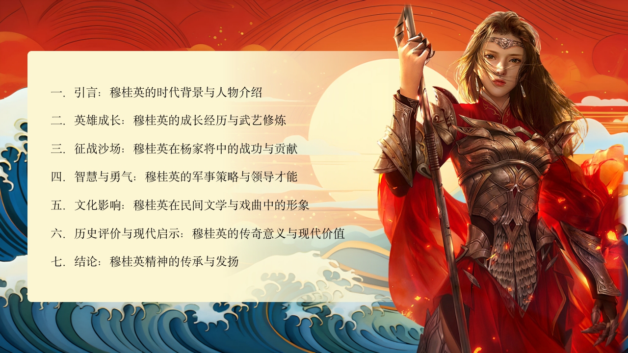 穆桂英人物介绍PPT课件2