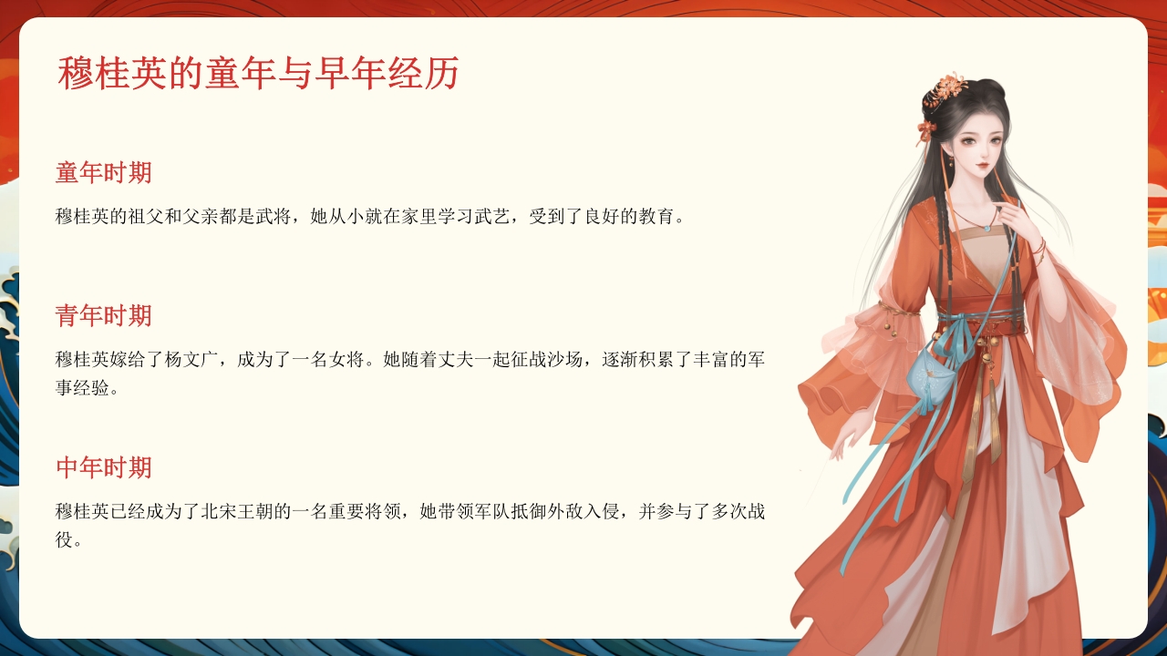 穆桂英人物介绍PPT课件7