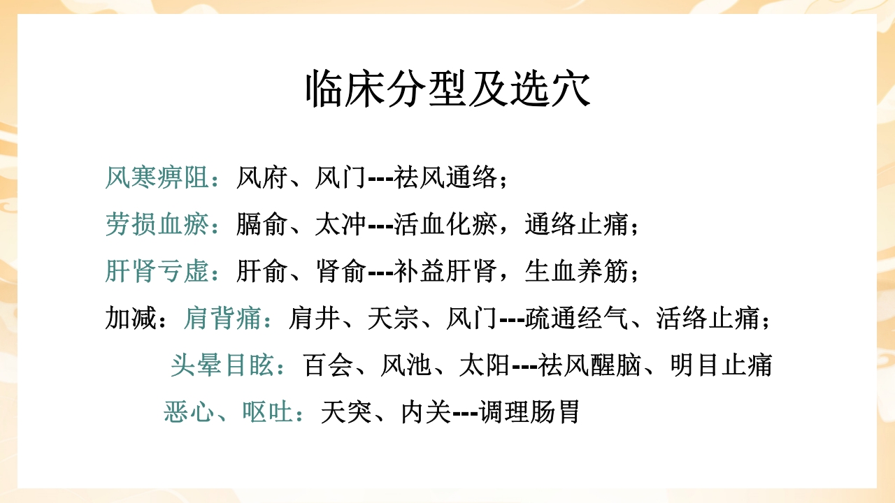 颈肩腰腿痛穴位讲解图PPT课件6