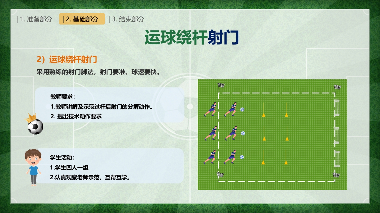 运球绕杆射门PPT课件(含视频)11