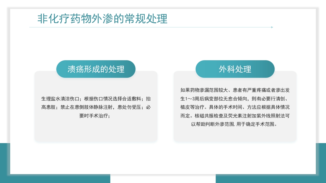 医疗药物外渗的预防与处理PPT课件23