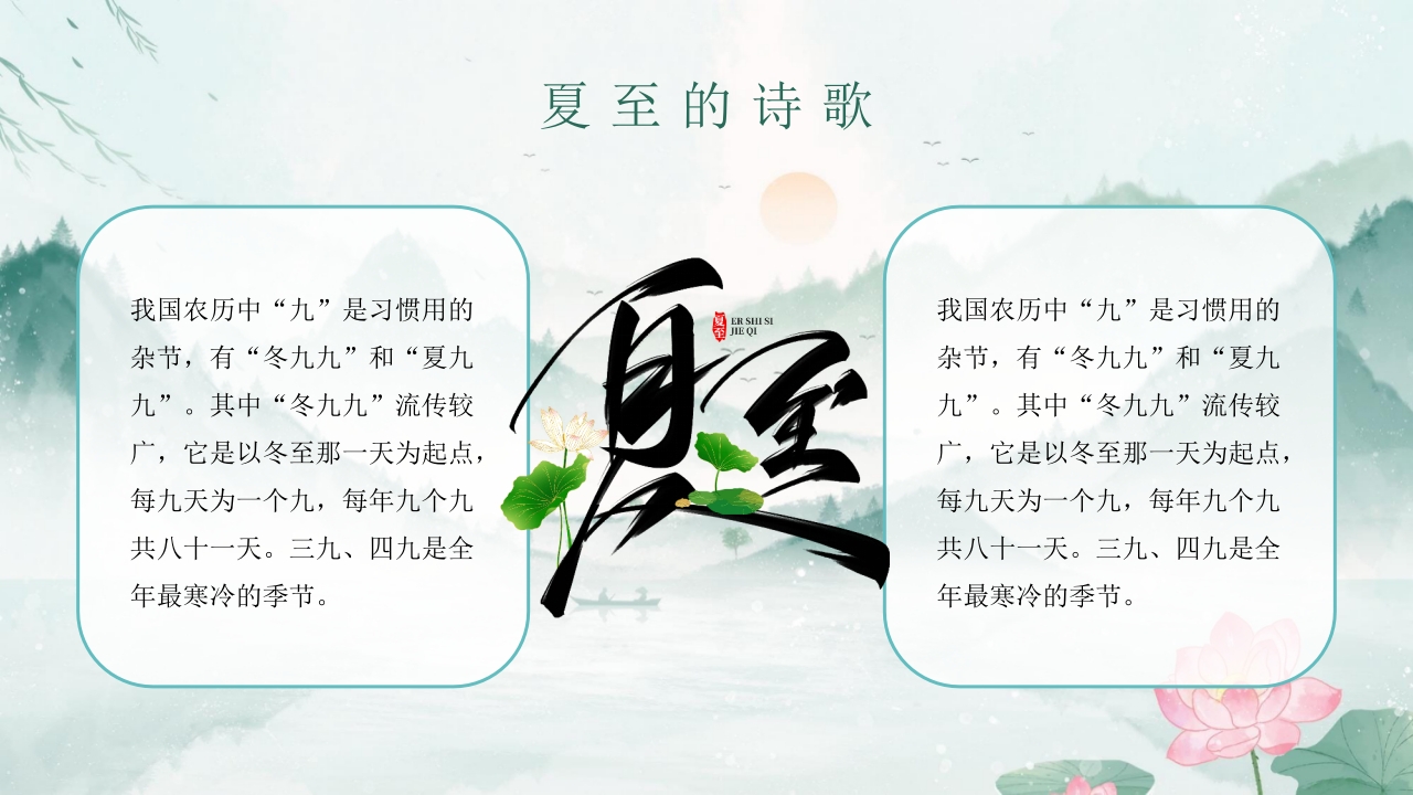 中国传统二十四节气之夏至PPT课件22