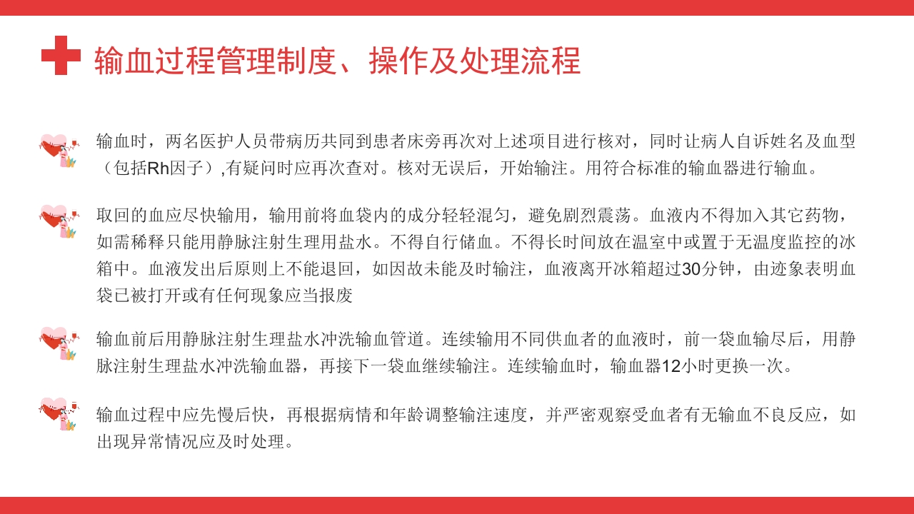 输血过程管理制度、操作及处理流程PPT课件21