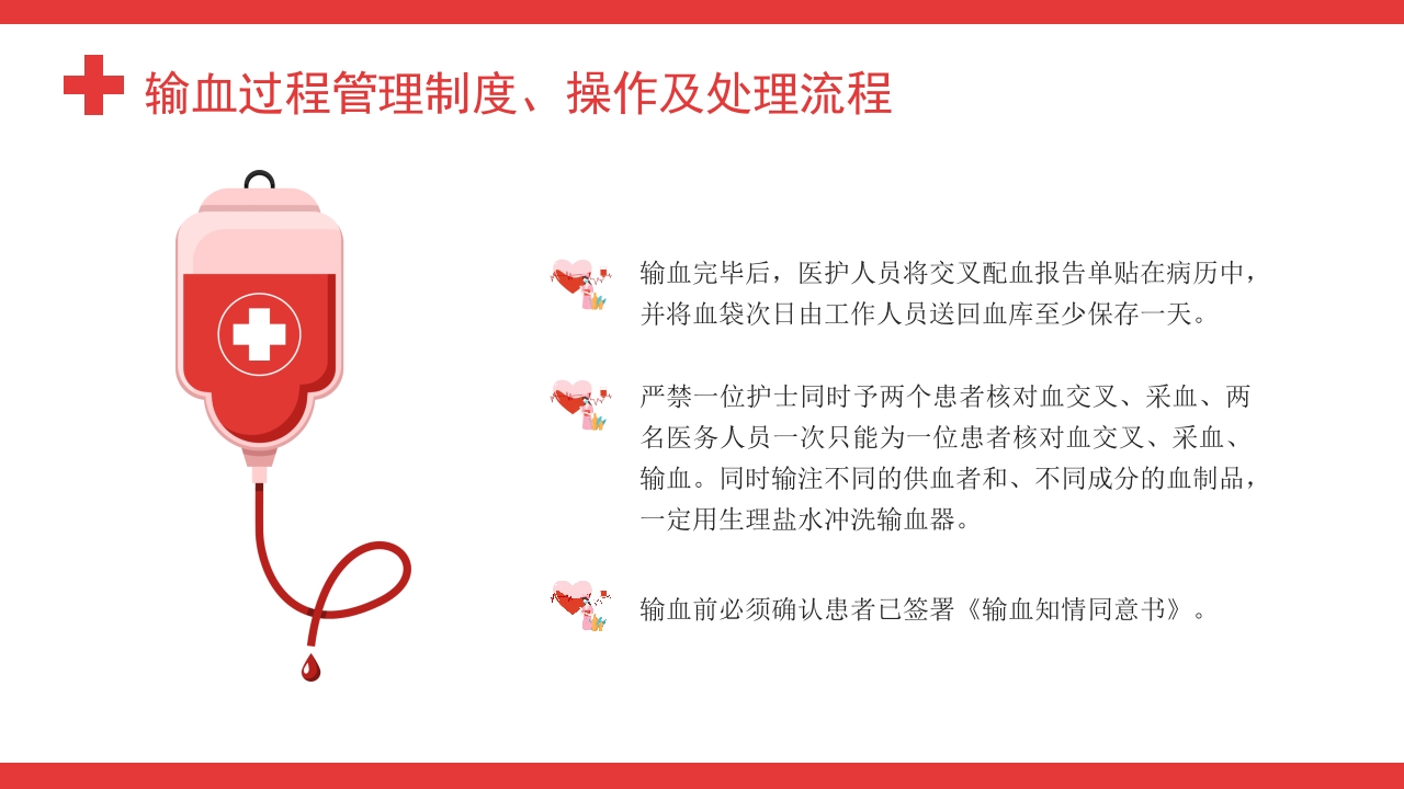 输血过程管理制度、操作及处理流程PPT课件25
