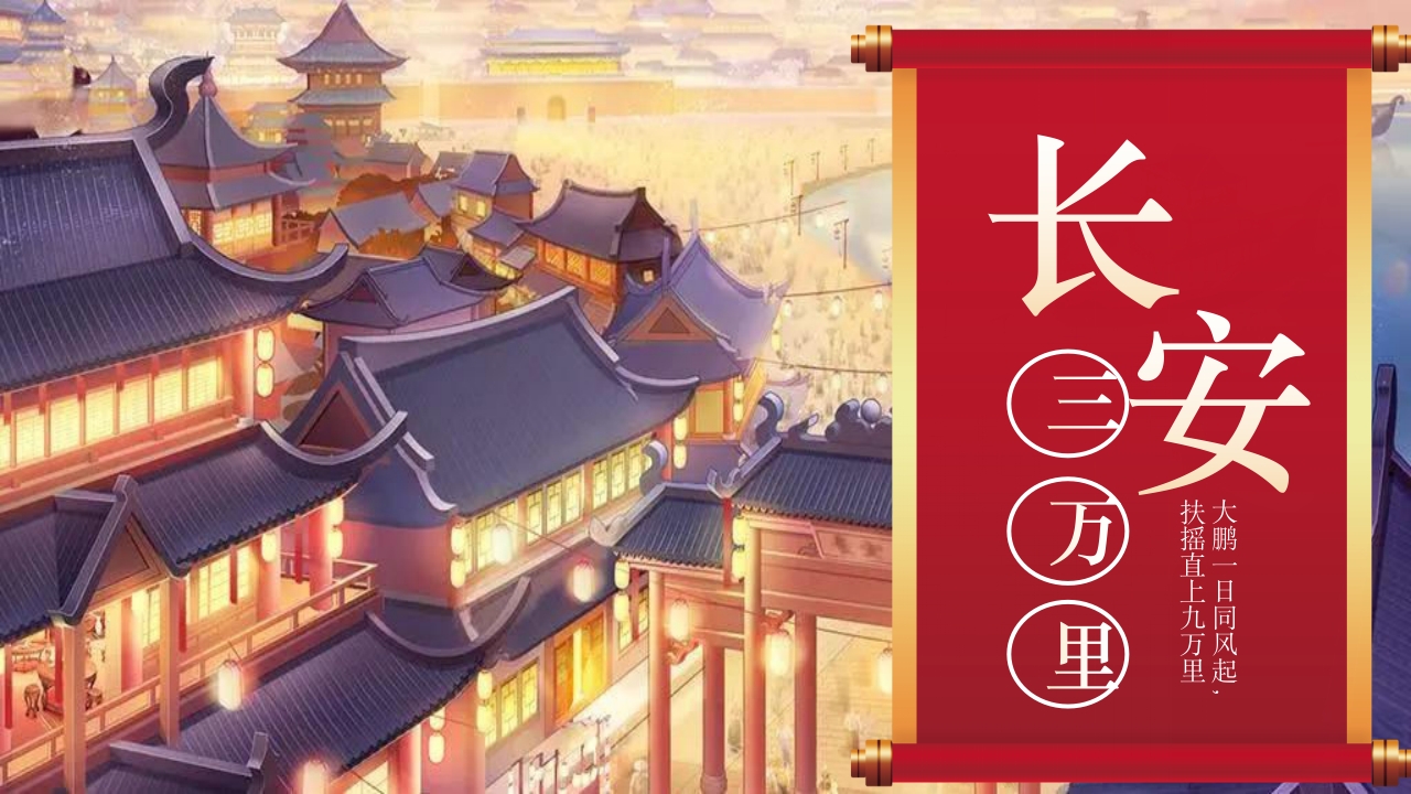 古风长安三万里观影介绍PPT课件1