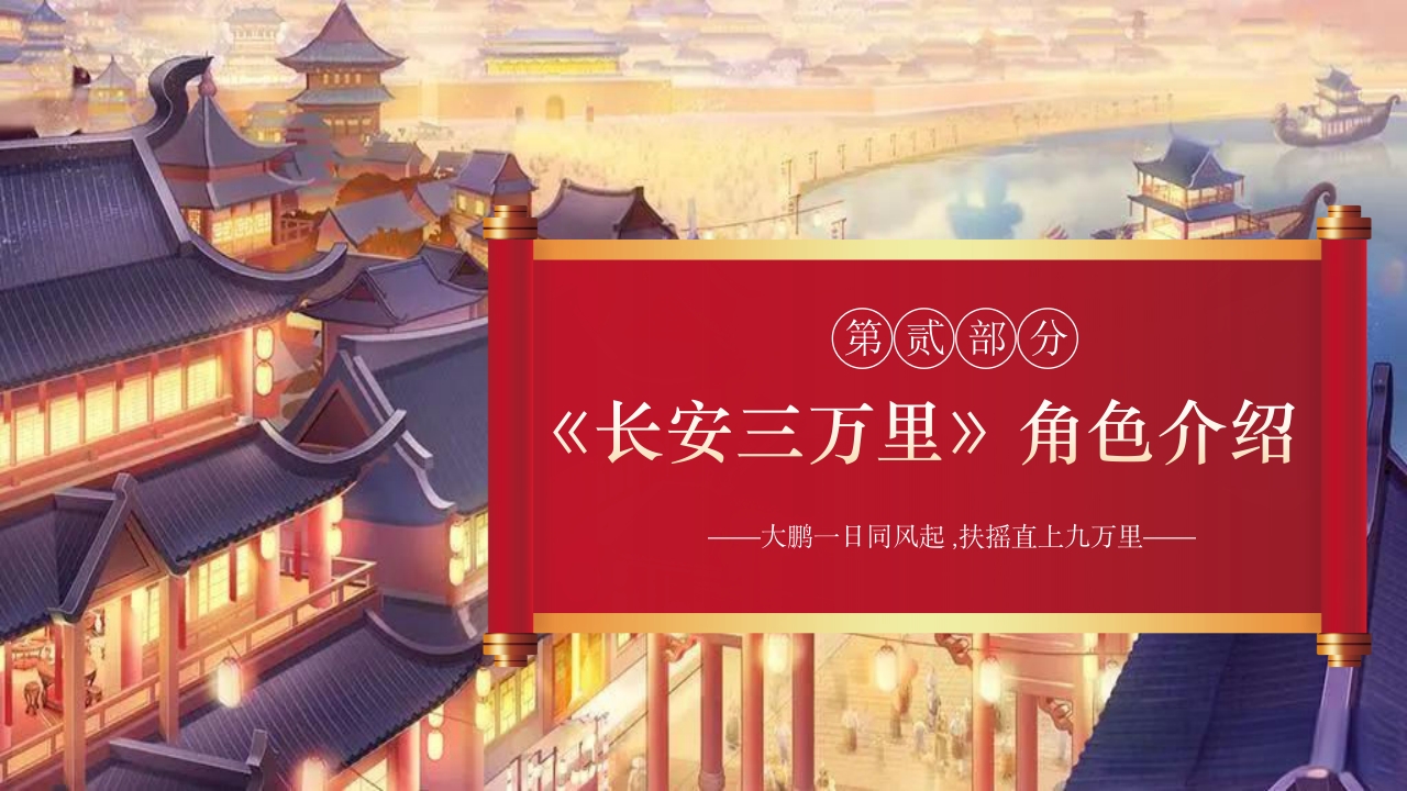 古风长安三万里观影介绍PPT课件5