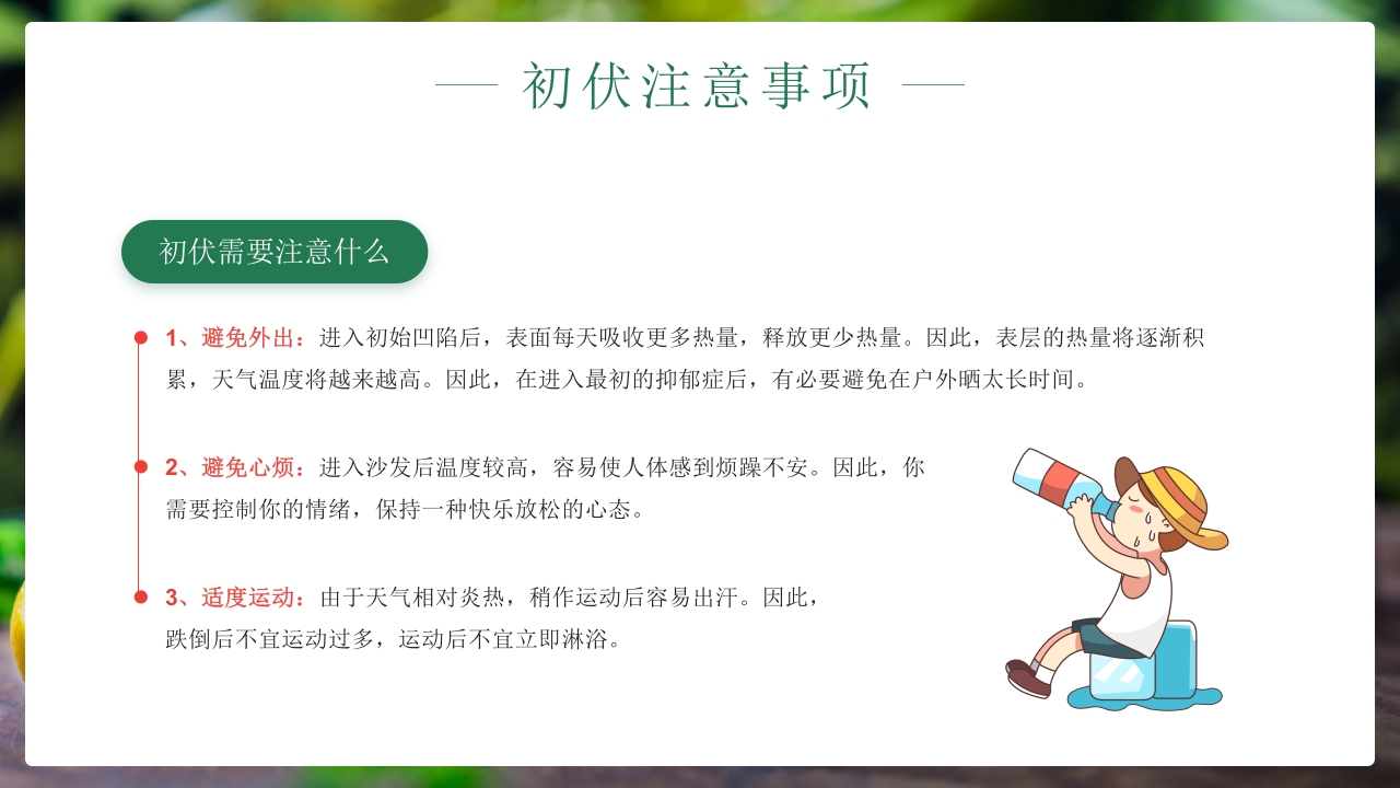 二十四节气之初伏传统文化介绍PPT课件11