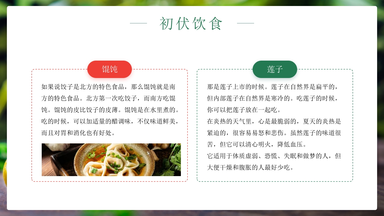 二十四节气之初伏传统文化介绍PPT课件9