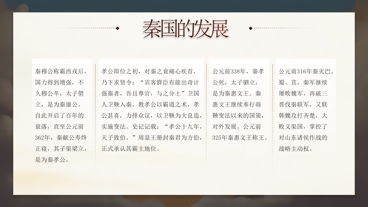 大秦帝国历史介绍PPT课件7