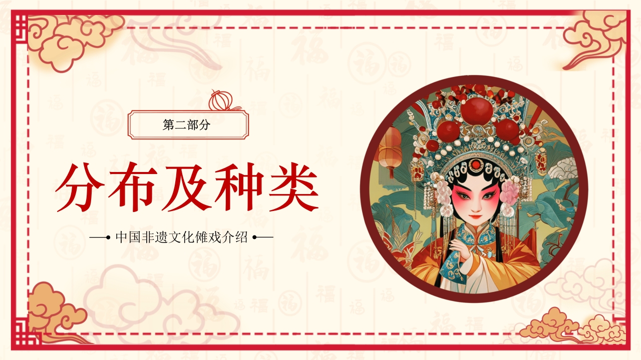 中国风非遗文化介绍傩戏面具PPT课件8