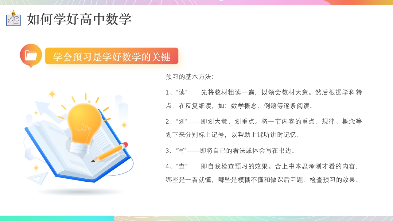 高中数学学习方法分享课件PPT课件17
