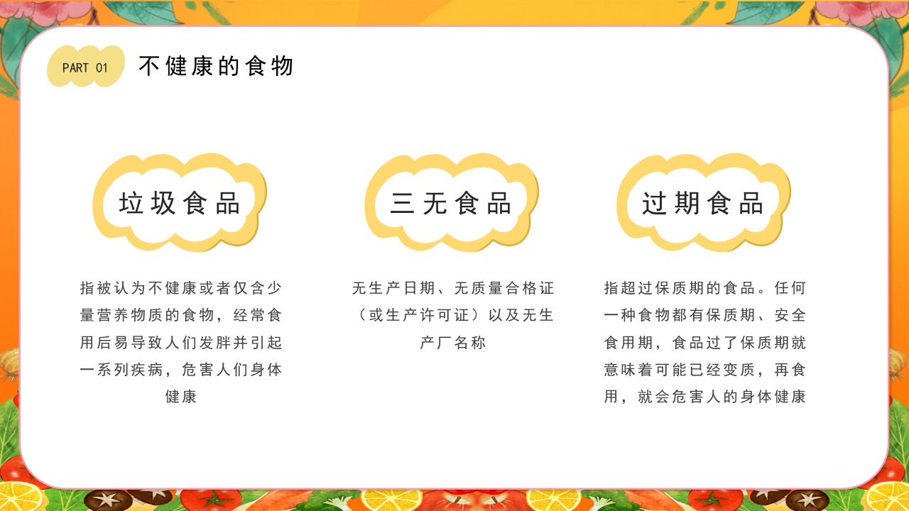 儿童健康饮食食品安全教育PPT课件4
