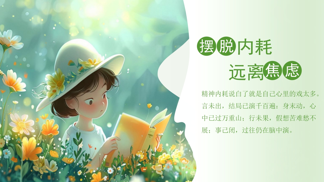 心理健康拒绝精神内耗主题班会PPT课件2