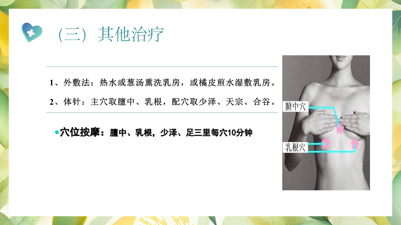 产后缺乳的中医疗法PPT课件24