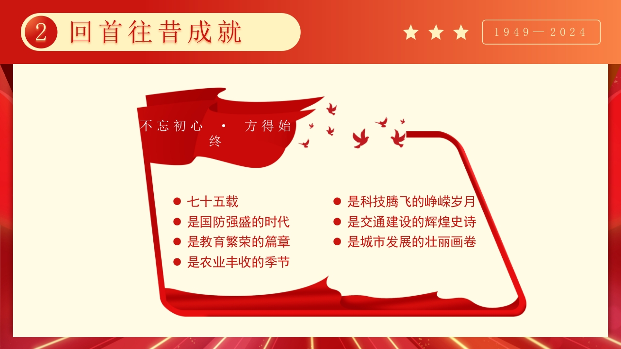 大国华诞繁盛共享·共筑中国梦庆国庆节75周年PPT课件15