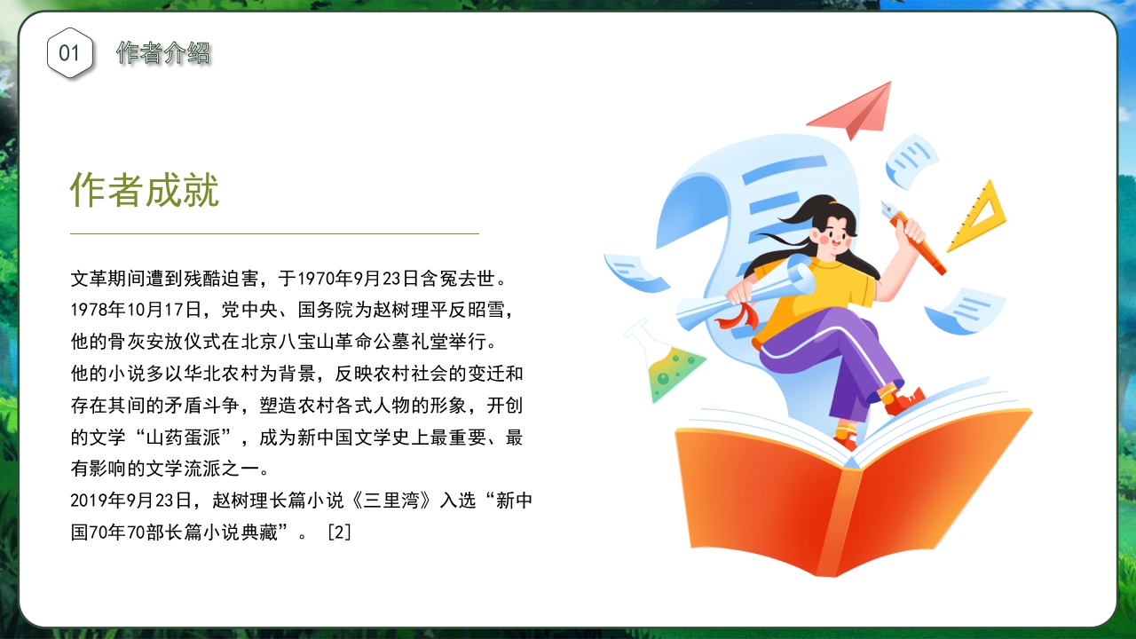 作家赵树理人物生平简介PPT课件5