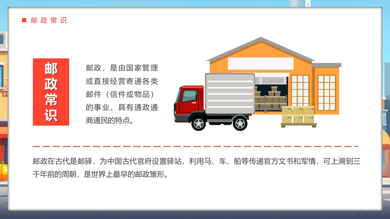 世界邮政日介绍PPT课件14
