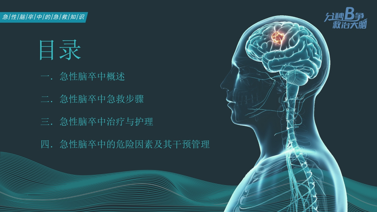 急性脑卒中的急救知识培训PPT课件2