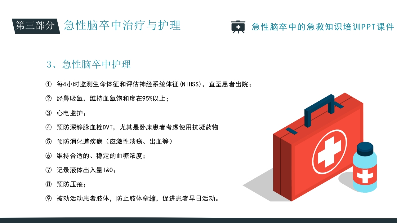 急性脑卒中的急救知识培训PPT课件31