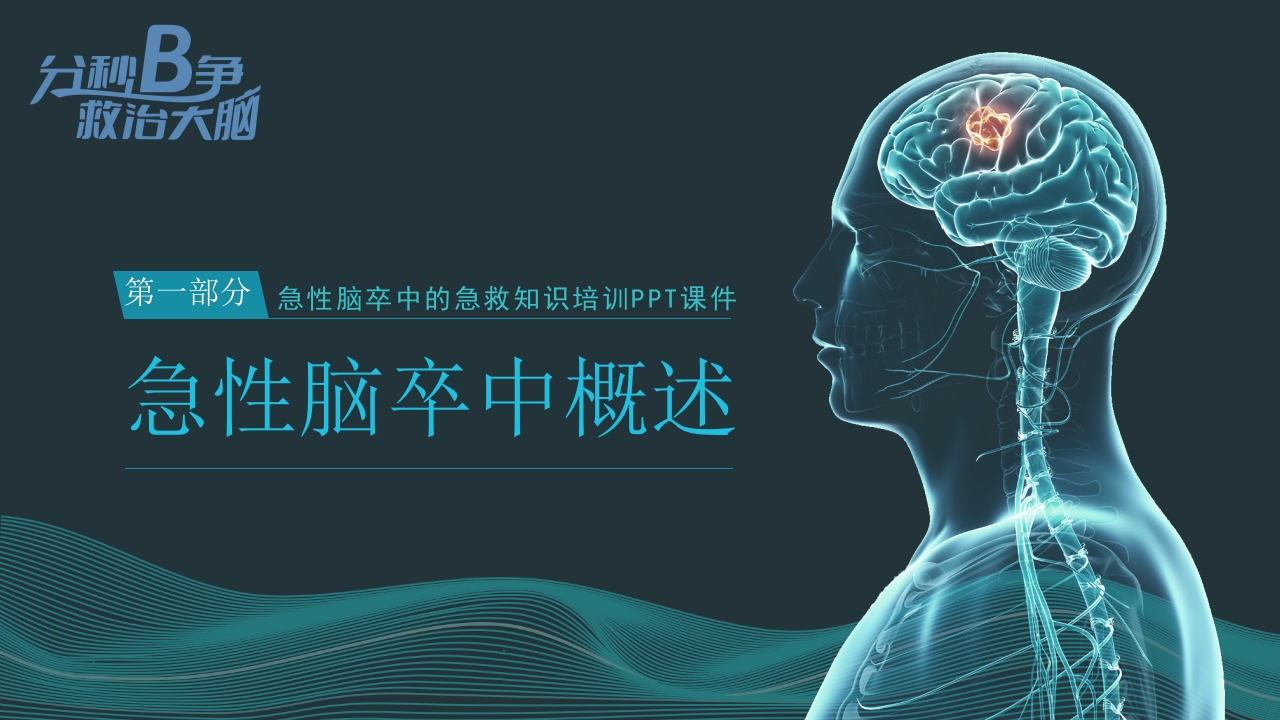 急性脑卒中的急救知识培训PPT课件3