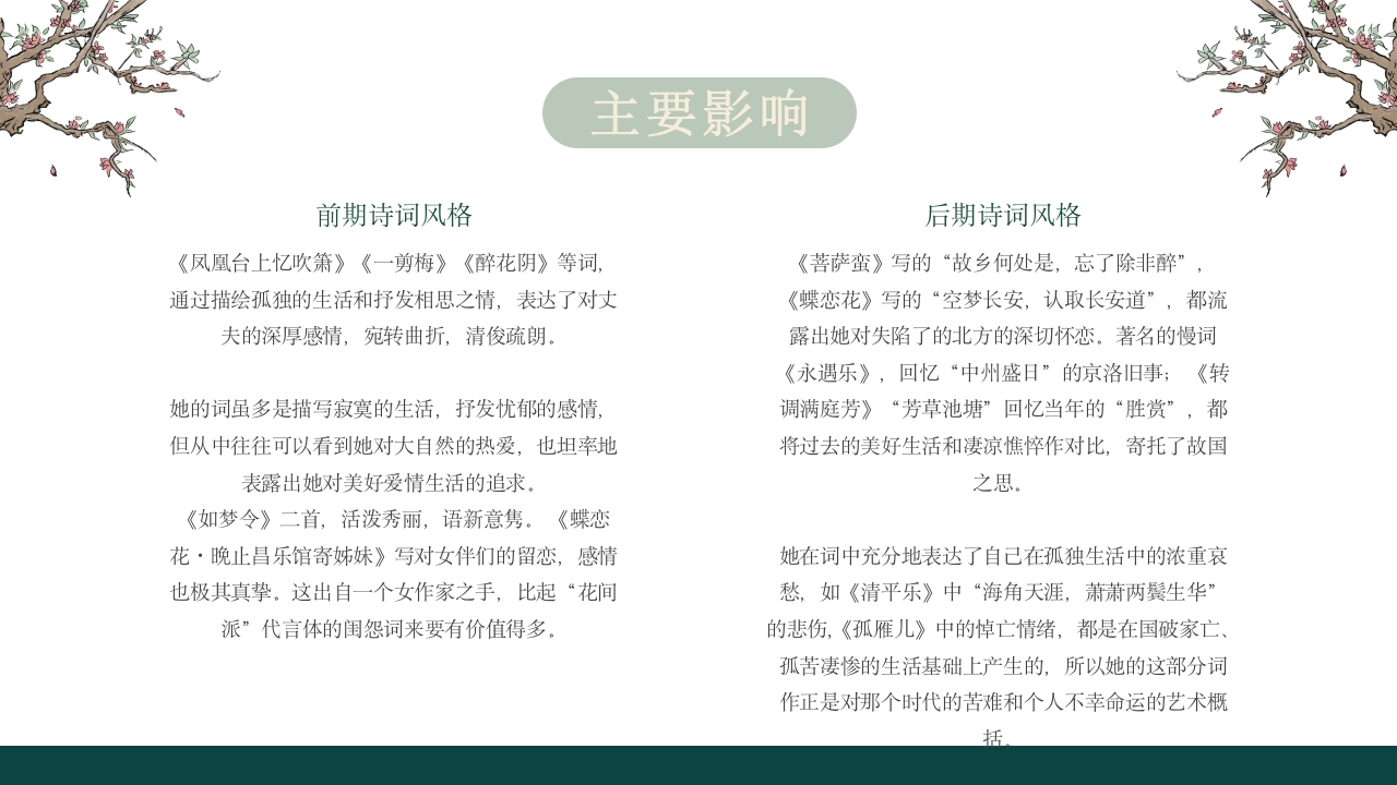 李清照人物介绍课件PPT课件·人教部编版12