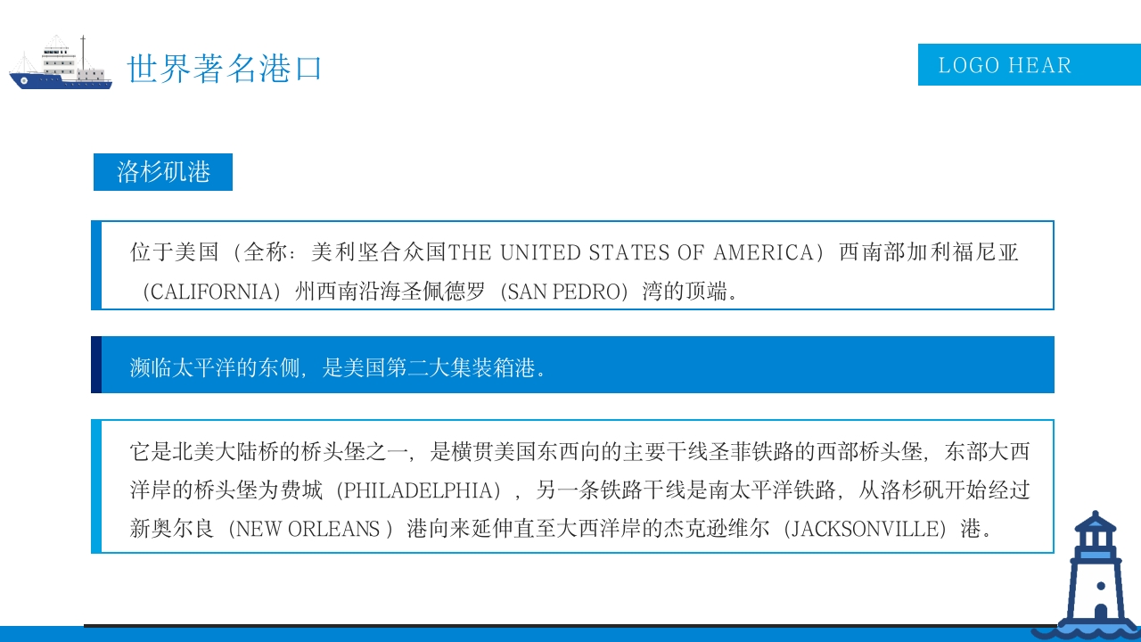 国内外知名港口介绍PPT课件19