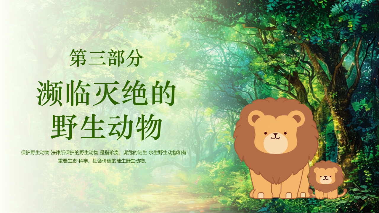 保护野生动物守护美丽家园PPT课件17