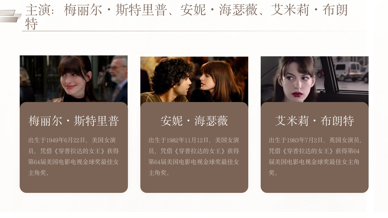 穿普拉达的女王电影分享PPT课件6