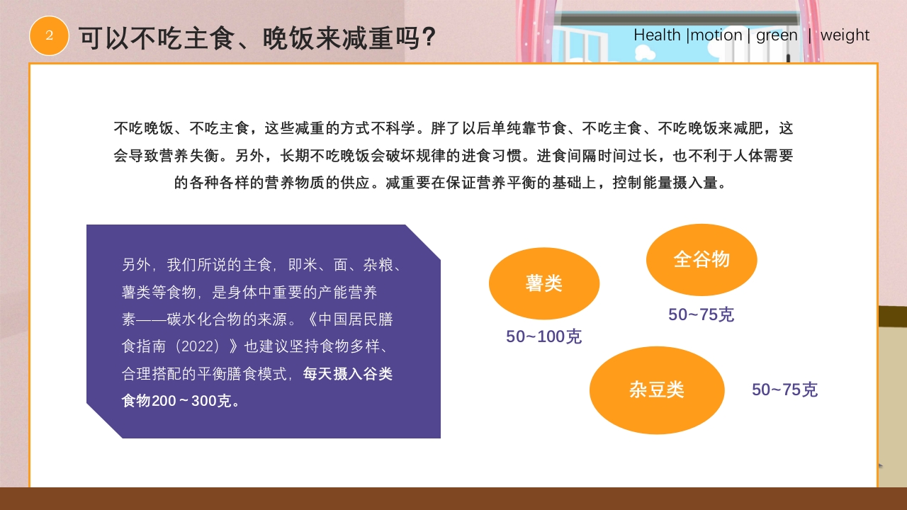 爱国卫生月健康体重主题PPT课件8