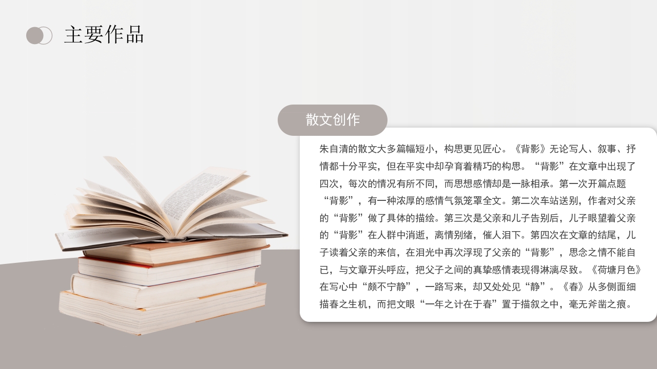 朱自清文学小说作家名人人物介绍PPT课件10