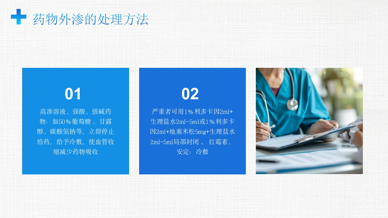 药物外渗的处理和应急预案PPT课件16