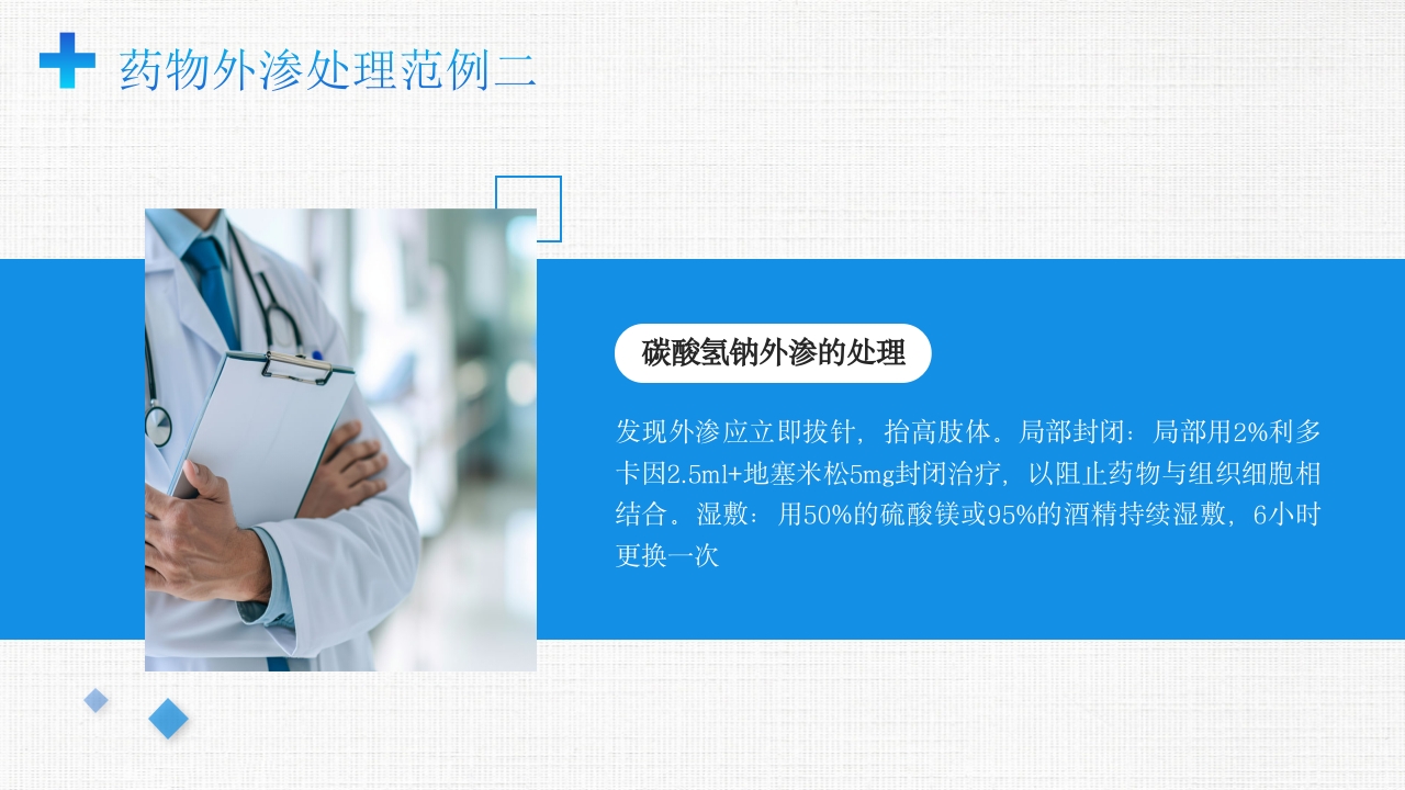 药物外渗的处理和应急预案PPT课件20