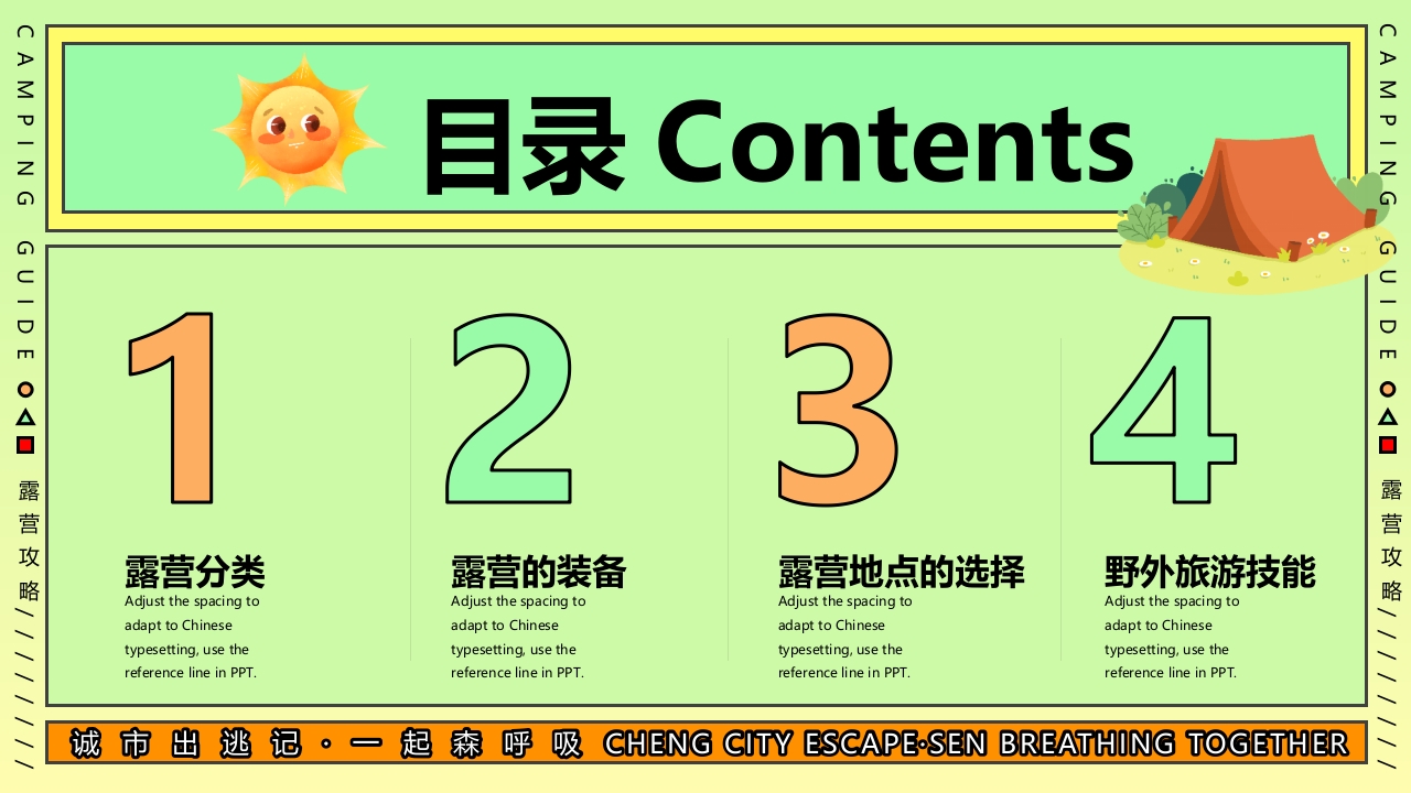 野外露营旅游攻略PPT课件2