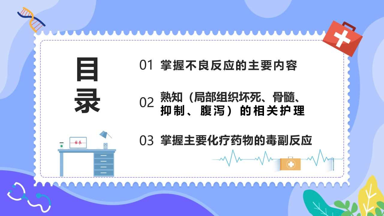 常见化疗药物不良反应及护理PPT课件2