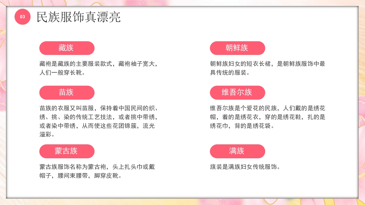 多彩的少数民族介绍PPT课件10