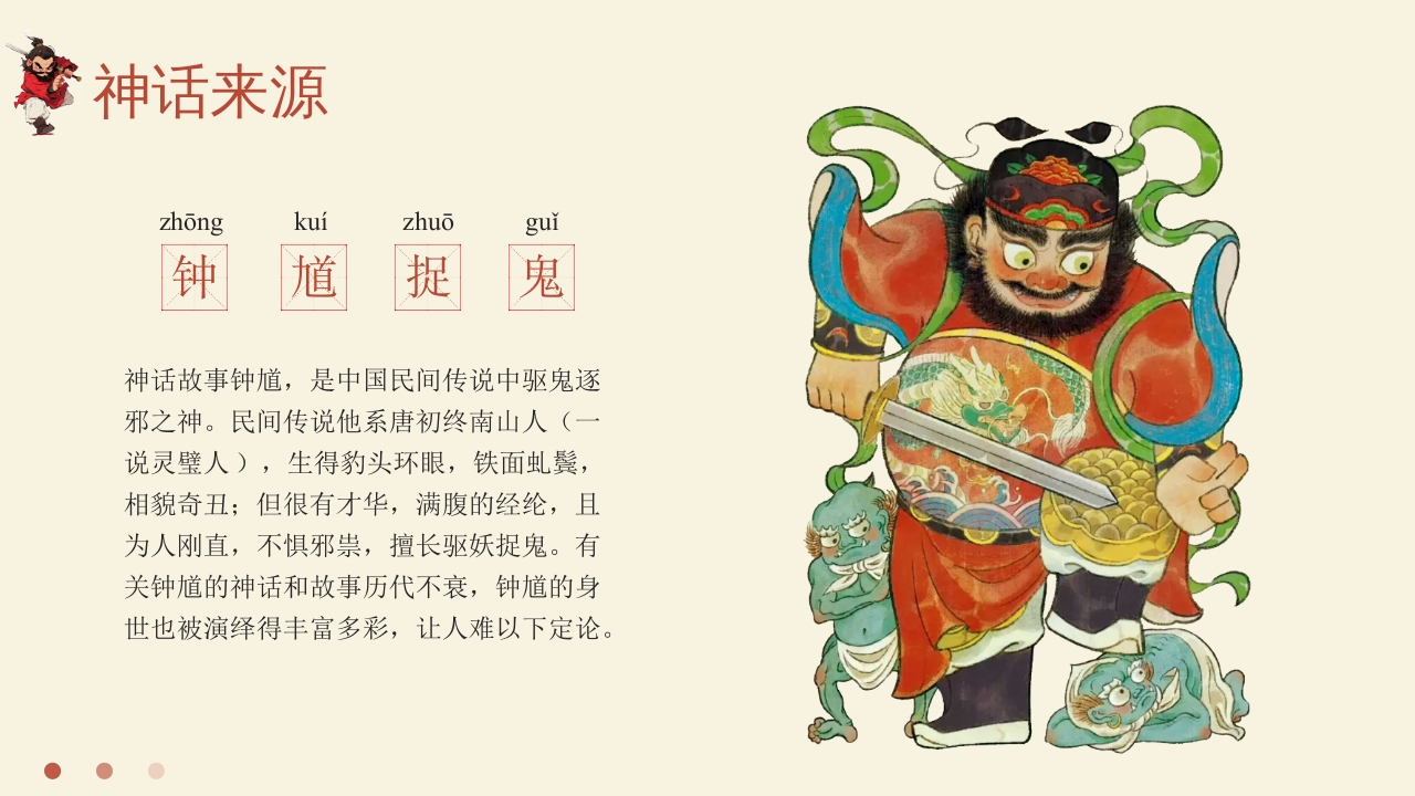 中国民间故事神话故事钟馗捉鬼PPT课件4