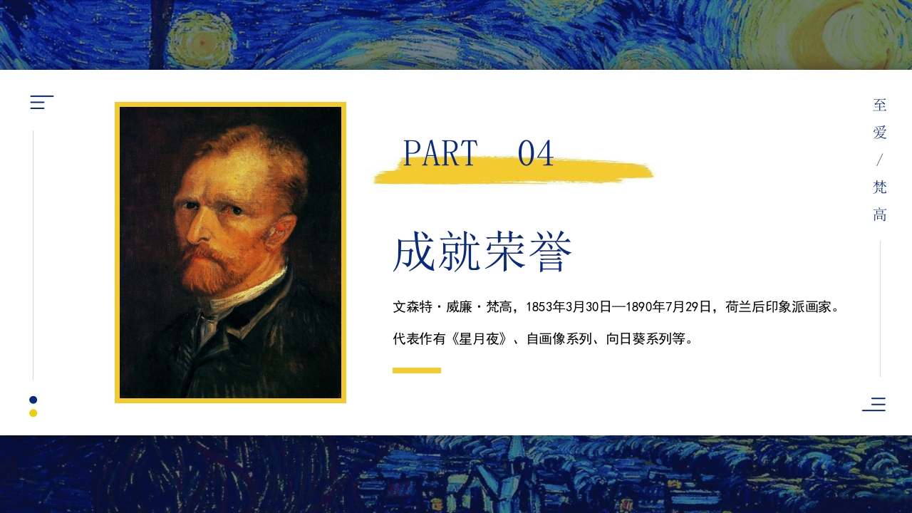 画家梵高人物传记介绍PPT课件12