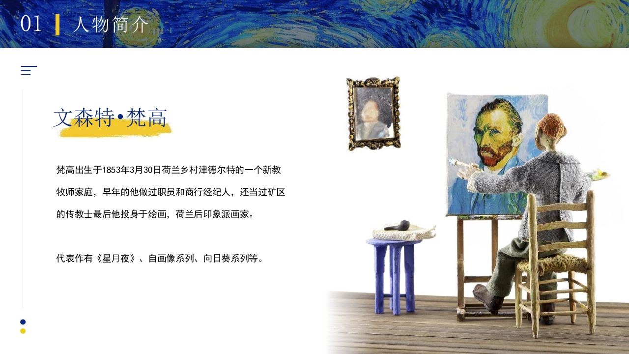 画家梵高人物传记介绍PPT课件4