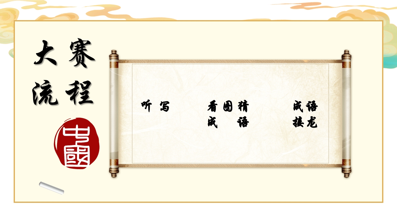 小学生汉字听写大赛PPT课件3
