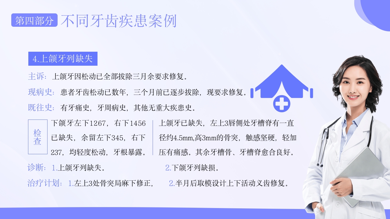 口腔病例书写标准护理护士培训PPT课件28